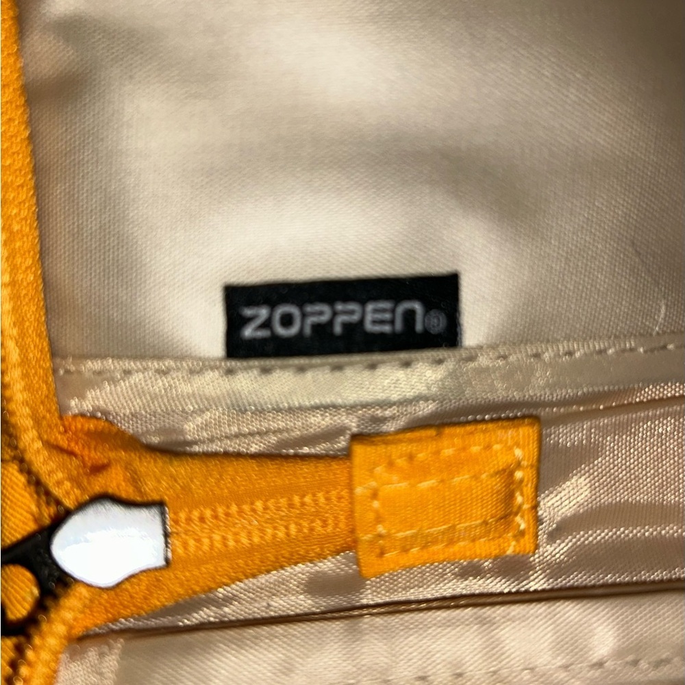 Zoppen Zippered Passport Wallet Golden Wrist Strap Card Document Holder RFID - Picture 7 of 8